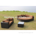 PE Rattan Furniture with cushion rattan sofa set Garden sets